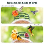 HARYMOR Bird Feeder with Camera with AI Identify Birds Species Solar Panel, Smart Bird House with Cam, 2K Live View, Instant Arrival Alerts