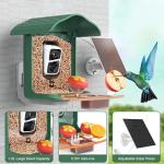 Bird Feeder with Camera with AI Identify, Birds 10000+Species, Smart Bird House with Cam, 2K Live View, IP65 Waterproof