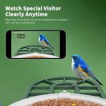 HARYMOR Bird Feeder with Camera with AI Identify Birds Species Solar Panel, Smart Bird House with Cam, 2K Live View, Instant Arrival Alerts