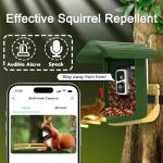 Bird Feeder with Camera with AI Identify, Birds 10000+Species, Smart Bird House with Cam, 2K Live View, IP65 Waterproof