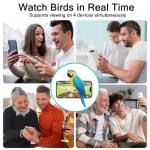 Bird Feeder with Camera with AI Identify, Birds 10000+Species, Smart Bird House with Cam, 2K Live View, IP65 Waterproof