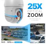Amcrest 4K (8MP) Outdoor PTZ POE + IP Camera Pan Tilt Zoom (Optical 25x Motorized) Human and Vehicle Detection AI, Perimeter Protection, 328ft Night Vision POE+ (802.3at) IP8M-2899EW-AI-V2