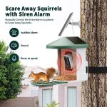 HARYMOR Bird Feeder with Camera with AI Identify Birds Species Solar Panel, Smart Bird House with Cam, 2K Live View, Instant Arrival Alerts