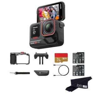 Insta360 Ace Pro 2 Dual Battery Xplorer Bundle with 1TB Card- 8K Waterproof Action Camera Co-Engineered with Leica, Flagship 1/1.3" Sensor, 8K30fps, 4K60fps, 2.5" Flip Screen, AI Noise Reduction