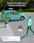 ZOSI 4K PoE Security Camera System with AI Face Person Vehicle Detection, 4 x 5MP 3K Outdoor Auto Tracking PT PoE Camera with 5X Digital Zoom, 2-Way Audio, 8CH 8MP NVR with 2TB HDD (16CH Expandable)
