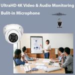 GW Security 16 Channel 12MP NVR 4K 8MP Video & Audio Security Camera System with 16 UHD 4K 2160P Microphone PoE Outdoor/Indoor Security Turret Cameras, AI Face/Human/Vehicle Detection, 4TB Hard Drive