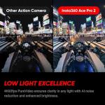 Insta360 Ace Pro 2 Dual Battery Xplorer Bundle with 1TB Card- 8K Waterproof Action Camera Co-Engineered with Leica, Flagship 1/1.3" Sensor, 8K30fps, 4K60fps, 2.5" Flip Screen, AI Noise Reduction