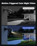 ANNKE 8CH H.265+ 3K Lite Wired Security Camera System with AI Human/Vehicle Detection, 4 x 1920TVL 2MP CCTV IP67 Cameras with Smart Dual Light for Outdoor Use, Color Night Vision, 1TB Hard Drive