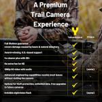 Y2 from Yellowstone.ai - 4G LTE Cellular Trail Camera with Phone App - Bundle with Solar Panel and Two Battery Packs - Night Vision Motion Activated Waterproof - Hunting Accessories