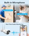 Dual Antennas for WiFi Enhanced & 60 Days Storage AI Human Detected 2K 3.0MP Wireless Security Camera System,OOSSXX 10 Channel DVR HD Outdoor Home Surveillance WiFi Cameras Systems