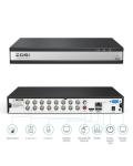 ZOSI H.265+ 1080P FHD 16 Channel DVR for Home Security Camera System with AI Human Vehicle Detection, Hybrid 4-in-1(Analog/AHD/TVI/CVI) Surveillance CCTV DVR Recorder, Remote Access, Email Alarm