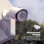 Amcrest 2-Pack UltraHD 4K (8MP) Bullet POE IP Camera, 3840x2160, 98ft NightVision, IP67 Weatherproof, 125° FOV, Supports up to 256GB MicroSD Recording, White (2PACK-IP8M-2496EW-AI-V3)