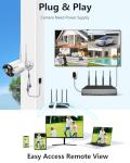OOSSXX 2K Wireless Security Camera System with Dual Antennas