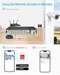 ZOSI 16 Channel 1080P AI Home Security DVR