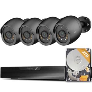 ARENTI PoE Security Camera System, 5MP PoE Cameras Outdoor with H.265 8CH NVR for Home Surveillance System, AI Detection, 2 Way Audio, No Subscription, 2TB HDD, 24/7 Recording