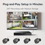 ARENTI PoE Security Camera System, 5MP PoE Cameras Outdoor with H.265 8CH NVR for Home Surveillance System, AI Detection, 2 Way Audio, No Subscription, 2TB HDD, 24/7 Recording