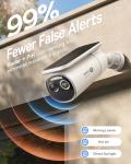 Baseus S2 4K Solar Security Cameras Wireless Outdoor - Radar+PIR Detection, AI Face Recognition, Auto Sunlight-Tracking, Color Night Vision, IP67, No Monthly Fee, Local Storage, Featured at CES 2025