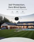 eufy Security SoloCam E42 4-Cam Kit (HomeBase S380), 4K Security Camera Wireless Outdoor, Solar Powered, AI Motion Tracking, Strobe Light, Pan & Tilt, Facial Recognition, Local Storage Up to 16 TB
