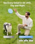 Baseus S2 4K Solar Security Cameras Wireless Outdoor - Radar+PIR Detection, AI Face Recognition, Auto Sunlight-Tracking, Color Night Vision, IP67, No Monthly Fee, Local Storage, Featured at CES 2025