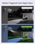 ANNKE Security Camera System, 3K Lite 5-in-1 H.265+ 8CH eDVR with 1TB eSSD and (4) 1080p (2MP) Weatherproof Surveillance Wired Cams, AI Human/Vehicle Detection, Smart Color Night Vision, Email Alert