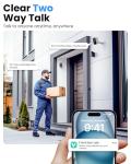Outdoor Security Camera Wireless, 2K Battery Powered WiFi Cameras for Home Security with AI Motion Detection, Color Night Vision, Siren Alarm, 2-Way Talk, IP66 Waterproof, Cloud/SD Storage (4 Pack)