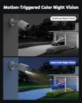 ANNKE 8CH 3K Lite Wired Security Camera System, H.265+ DVR with AI Human/Vehicle Detection, 4X 1080p CCTV Bullet Cams, Smart Color Night Vision, Easy Remote Access, IP67, No Hard Drive Disk