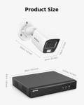 ANNKE 8CH 3K Lite Wired Security Camera System, H.265+ DVR with AI Human/Vehicle Detection, 4X 1080p CCTV Bullet Cams, Smart Color Night Vision, Easy Remote Access, IP67, No Hard Drive Disk