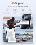 70mai A810 4K Dash Cam Front and Rear, Dual Dash Camera for Cars with Starvis 2 HDR Night Vision, 4G LTE Support, ADAS, Built in GPS & WiFi, 24/7 Parking Mode, AI Motion Detection, Time-Lapse