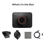 OBSBOT Meet AI-Powered 4K Webcam, AI Framing & Autofocus, Webcam with Microphone, Background Bokeh, 60 FPS, HDR Low-Light Correction, Beauty Mode, Webcam for PC, Streaming, Conference, Gaming, etc.