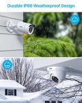 ZOSI 3K Lite Home Security Camera System with AI Human Vehicle Detection, H.265+ 8CH CCTV DVR and 8 x 1080p Wired Outdoor Indoor Bullet Dome Cameras, Remote Access, Alert Push (1TB Hard Drive)