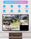 ZOSI H.265+ Home Security Camera System with AI Human Vehicle Detection, 5MP 3K Lite 8 Channel CCTV DVR Recorder and 8 x 1080p Weatherproof Bullet Camera Outdoor Indoor, 80ft Night Vision, 1TB HDD