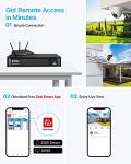 ZOSI 3K Lite Home Security Camera System with AI Human Vehicle Detection, H.265+ 8CH CCTV DVR and 8 x 1080p Wired Outdoor Indoor Bullet Dome Cameras, Remote Access, Alert Push (1TB Hard Drive)