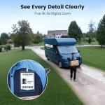 AOSU Solar Security Cameras Wireless Outdoor - 3K 5MP Home Security Camera, 360° Panoramic View, 400-Lumen Floodlight Camera, Color Night Vision, WiFi Cameras, Auto Tracking, AI Human Detection,2 Pack