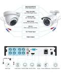 ZOSI 3K Lite Home Security Camera System with AI Human Vehicle Detection, H.265+ 8CH CCTV DVR and 8 x 1080p Wired Outdoor Indoor Bullet Dome Cameras, Remote Access, Alert Push (1TB Hard Drive)