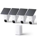 eufy Security SoloCam E30, 4-Cam Pack Kit, Security Cameras Wireless Outdoor, Solar Camera Outdoor Wireless, 360° Pan, AI Tracking, 2K Clarity, No Monthly Fee, Supports Only 2.4GHz