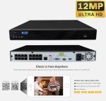GW Security 16 Channel PoE 12MP NVR UltraHD 4K Smart AI Security Camera System with 12 x 8MP IP Microphone Dome Camera, 100ft Night Vision, Face/Human/Vehicle Detection Waterproof Surveillance Camera