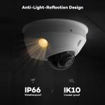 ONWOTE 12MP NVR 32 Channel Security Camera System, Face Recognition& AcuSearch, 32x 4K 8MP Vandal-Proof PoE IP Cameras, AI Color Night, 32CH Commercial NVR 8TB, 4 HDD Ports Support 40TB, Business CCTV