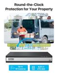 ZOSI H.265+ 1080p 16 Channel Security Camera System Indoor Outdoor, 16CH CCTV Surveillance DVR with AI Human Vehicle Detection and 16 x 1080p Dome Camera, 80ft Night Vision, 105° View Angle, 4TB HDD