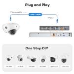 ONWOTE 12MP NVR 32 Channel Security Camera System, Face Recognition& AcuSearch, 32x 4K 8MP Vandal-Proof PoE IP Cameras, AI Color Night, 32CH Commercial NVR 8TB, 4 HDD Ports Support 40TB, Business CCTV