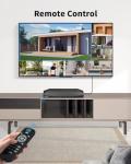 《130°Wide Angle & 2-Way Audio》Outdoor Security Camera System, White IP Wired Cameras, 4K Video Surveillance Systems, Surveillance DVR Kits