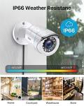 ZOSI H.265+ 16CH Security Camera System with AI Human Vehicle Detection, 16CH DVR with 4TB HDD for 7/24 Record, 16 x 1080p CCTV Camera Outdoor Indoor with 80ft Night Vision°Wide Angle, 90°Wide Angle