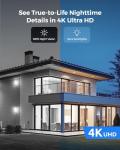 REOLINK 8CH 4K Home Security Camera System, 4pcs 5X Optical Zoom Wired PoE Security Cameras Outdoor, Spotlights for Color Night Vision, 8CH NVR 2TB HDD, Smart AI Detection, 2-Way Talk, RLK8-811B4