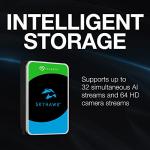 Seagate Skyhawk AI 16TB Video Internal Hard Drive HDD – 3.5 Inch SATA 6Gb/s 256MB Cache for DVR NVR Security Camera System with Drive Health Management and in-House Rescue Services (ST16000VE000)