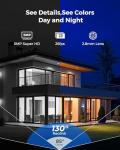 Reolink 5MP 8CH Home Security Camera System, 4pcs 5MP IK10 Vandalproof PoE Cams Wired Outdoor, 130° Ultra Wide Angle, Color Night Vision, Smart AI Detection, 2-Way Talk, 8CH NVR 2TB HDD, RLK8-500V4