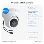 ONWOTE 4K 32 Channel Security Camera System PoE, 12MP 32CH NVR 8TB, 24x 8MP Outdoor Audio PoE IP Cameras, AI Human Vehicle Detection, 32 Ports Switch, 24 Cables-2280ft, Commercial CCTV for Business