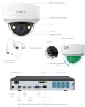 Reolink 5MP 8CH Home Security Camera System, 4pcs 5MP IK10 Vandalproof PoE Cams Wired Outdoor, 130° Ultra Wide Angle, Color Night Vision, Smart AI Detection, 2-Way Talk, 8CH NVR 2TB HDD, RLK8-500V4