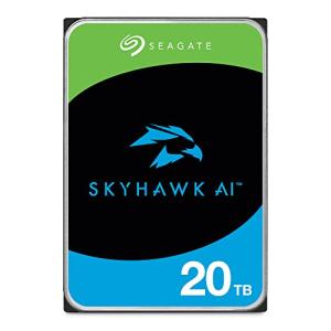Seagate Skyhawk AI 20TB Video Internal Hard Drive HDD – 3.5 Inch SATA 6Gb/s 512MB Cache for DVR NVR Security Camera System with in-House Rescue Services (ST20000VE003)