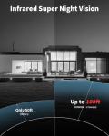 《5MP Super HD & 80ft IR Night Vision》Wired Security Camera System Outdoor, 5MP CCTV Cameras with AI Human Vehicle Detection, Home Video Surveillance DVR Kits