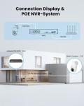 ieGeek 8MP PoE Security Camera System, 4pcs Wired Outdoor Cameras for Home Security with 355°Pan 90°Tilt, 8CH NVR with 2TB HDD, Automatic Human Tracking,AI Detection,2-Way Audio,Color Night Vision