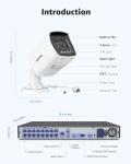 ANNKE 16CH 12MP Security Camera System with 8 Cameras